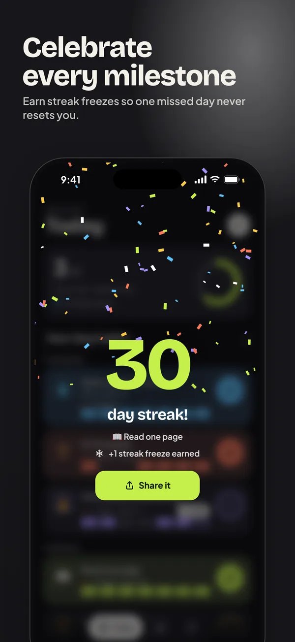 30-day milestone celebration